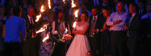 wedding fire eaters