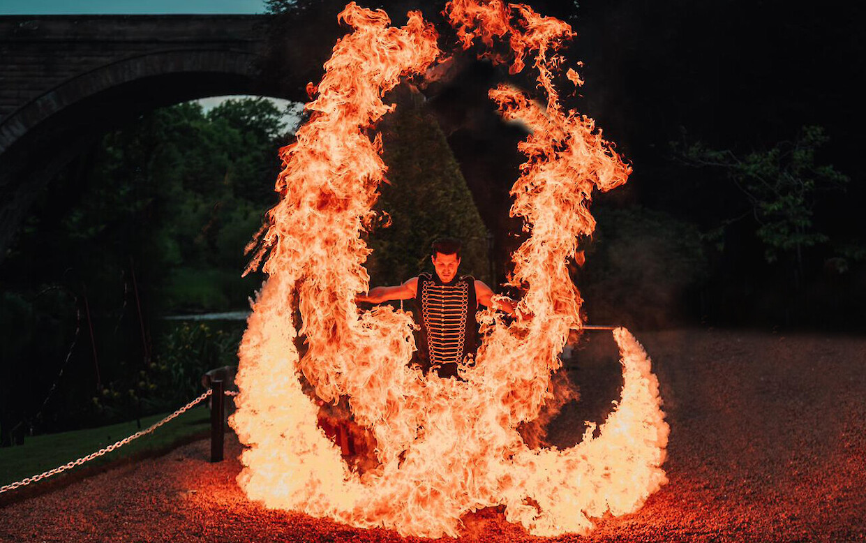 wedding fire show hire uk