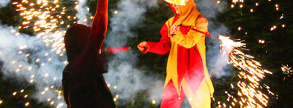 medieval fire show hire uk