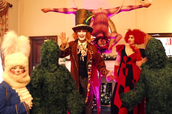 hire wonderland aerial performer