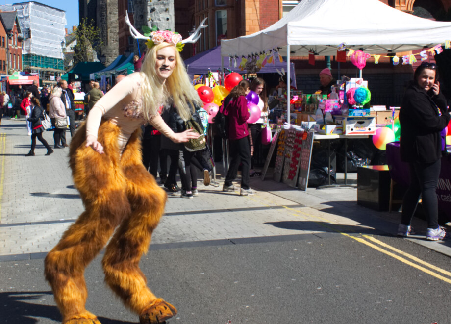 faun stilt walker london
