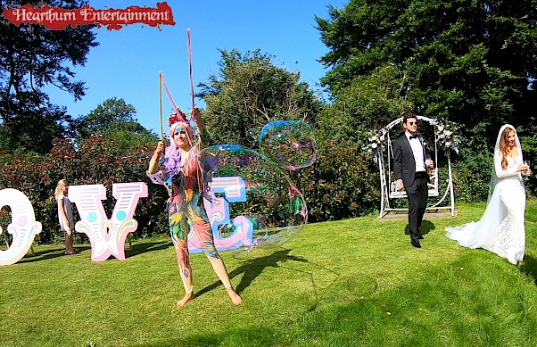 wedding bubble show hire