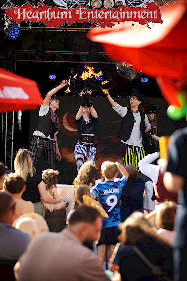 hire pirate themed fire show